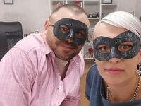 naked cam couple masturbating with sextoy JessicaandRon